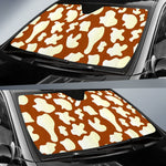 Chocolate And Milk Cow Print Car Sun Shade GearFrost