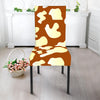 Chocolate And Milk Cow Print Dining Chair Slipcover