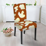 Chocolate And Milk Cow Print Dining Chair Slipcover