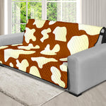 Chocolate And Milk Cow Print Futon Protector