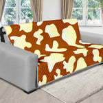 Chocolate And Milk Cow Print Futon Protector