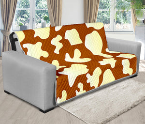 Chocolate And Milk Cow Print Futon Protector