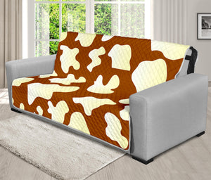 Chocolate And Milk Cow Print Futon Protector