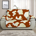 Chocolate And Milk Cow Print Half Sofa Protector