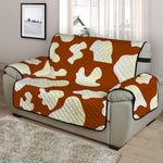 Chocolate And Milk Cow Print Half Sofa Protector