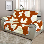 Chocolate And Milk Cow Print Half Sofa Protector