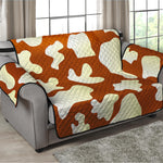 Chocolate And Milk Cow Print Loveseat Protector