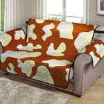 Chocolate And Milk Cow Print Loveseat Protector