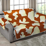 Chocolate And Milk Cow Print Loveseat Protector