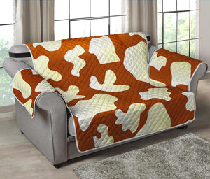 Chocolate And Milk Cow Print Loveseat Protector