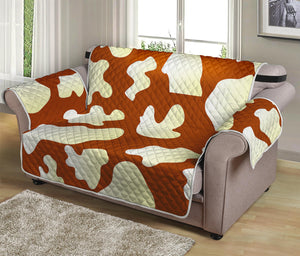 Chocolate And Milk Cow Print Loveseat Protector