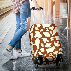 Chocolate And Milk Cow Print Luggage Cover GearFrost