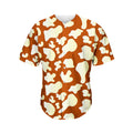 Chocolate And Milk Cow Print Men's Baseball Jersey