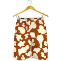 Chocolate And Milk Cow Print Men's Shorts