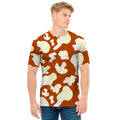Chocolate And Milk Cow Print Men's T-Shirt