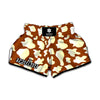 Chocolate And Milk Cow Print Muay Thai Boxing Shorts