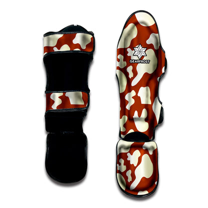 Chocolate And Milk Cow Print Muay Thai Shin Guard