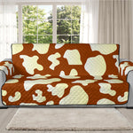 Chocolate And Milk Cow Print Oversized Sofa Protector