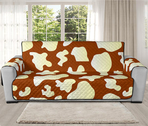 Chocolate And Milk Cow Print Oversized Sofa Protector