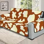 Chocolate And Milk Cow Print Oversized Sofa Protector