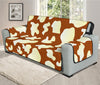 Chocolate And Milk Cow Print Oversized Sofa Protector