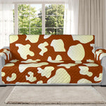 Chocolate And Milk Cow Print Oversized Sofa Protector