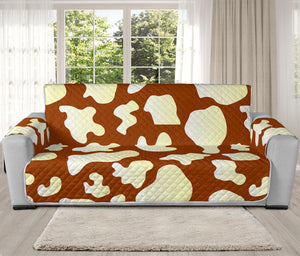 Chocolate And Milk Cow Print Oversized Sofa Protector