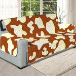 Chocolate And Milk Cow Print Oversized Sofa Protector