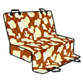 Chocolate And Milk Cow Print Pet Car Back Seat Cover