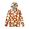 Chocolate And Milk Cow Print Pullover Hoodie