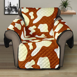 Chocolate And Milk Cow Print Recliner Protector