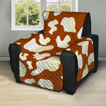 Chocolate And Milk Cow Print Recliner Protector