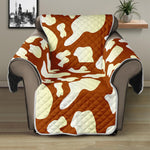 Chocolate And Milk Cow Print Recliner Protector