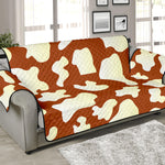 Chocolate And Milk Cow Print Sofa Protector