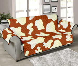 Chocolate And Milk Cow Print Sofa Protector