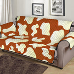 Chocolate And Milk Cow Print Sofa Protector