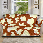 Chocolate And Milk Cow Print Sofa Protector