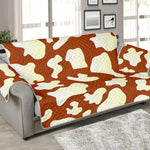 Chocolate And Milk Cow Print Sofa Protector