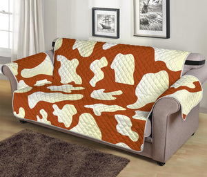 Chocolate And Milk Cow Print Sofa Protector