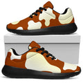 Chocolate And Milk Cow Print Walking Shoes