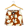 Chocolate And Milk Cow Print Women's Shorts