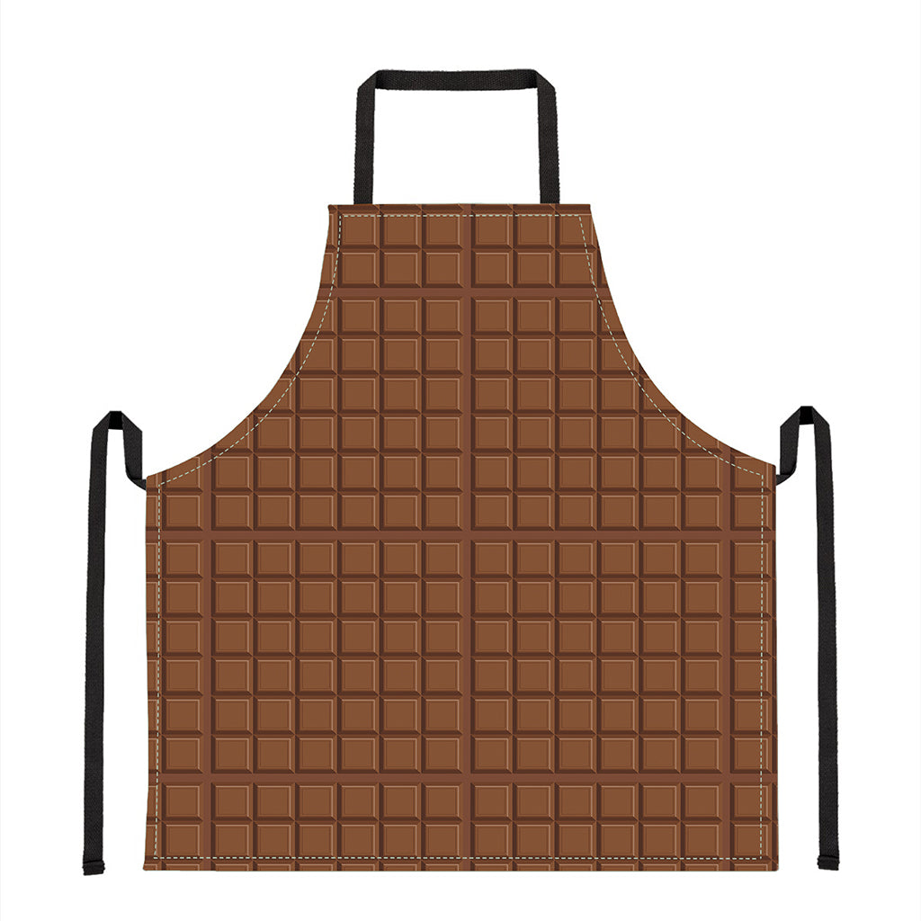 Chocolate Bar Pattern Print Apron