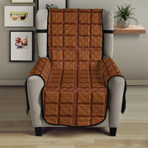 Chocolate Bar Pattern Print Armchair Protector