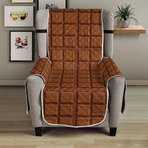 Chocolate Bar Pattern Print Armchair Protector