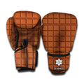 Chocolate Bar Pattern Print Boxing Gloves