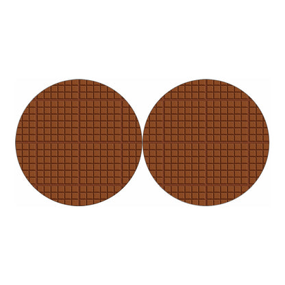 Chocolate Bar Pattern Print Car Coasters