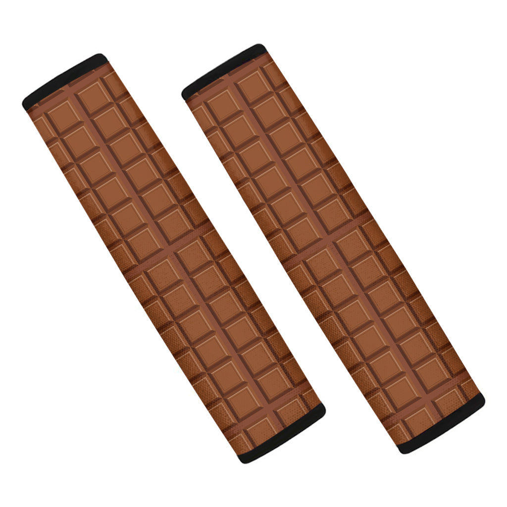 Chocolate Bar Pattern Print Car Seat Belt Covers