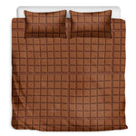 Chocolate Bar Pattern Print Duvet Cover Bedding Set