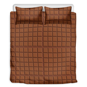 Chocolate Bar Pattern Print Duvet Cover Bedding Set