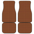 Chocolate Bar Pattern Print Front and Back Car Floor Mats